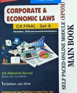 Commercial's Corporate and Economic Laws (Main Book) by Abhishek Bansal for Nov 2024 Exam